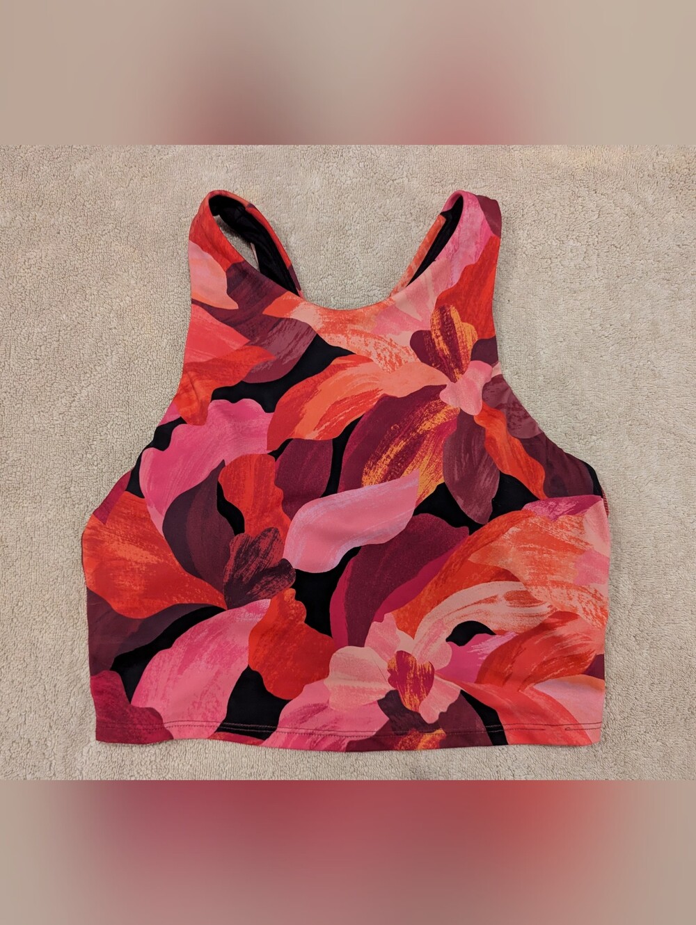 $16 Athleta Women's Size S - Conscious Crop Or Bikini Top Liana Racerback EUC